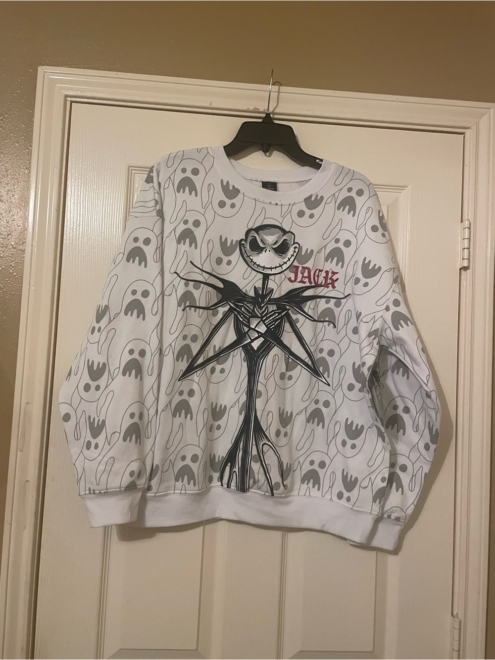 Disney The Nightmare Before Christmas Junior Crewneck Sweater Size: L (12-14)